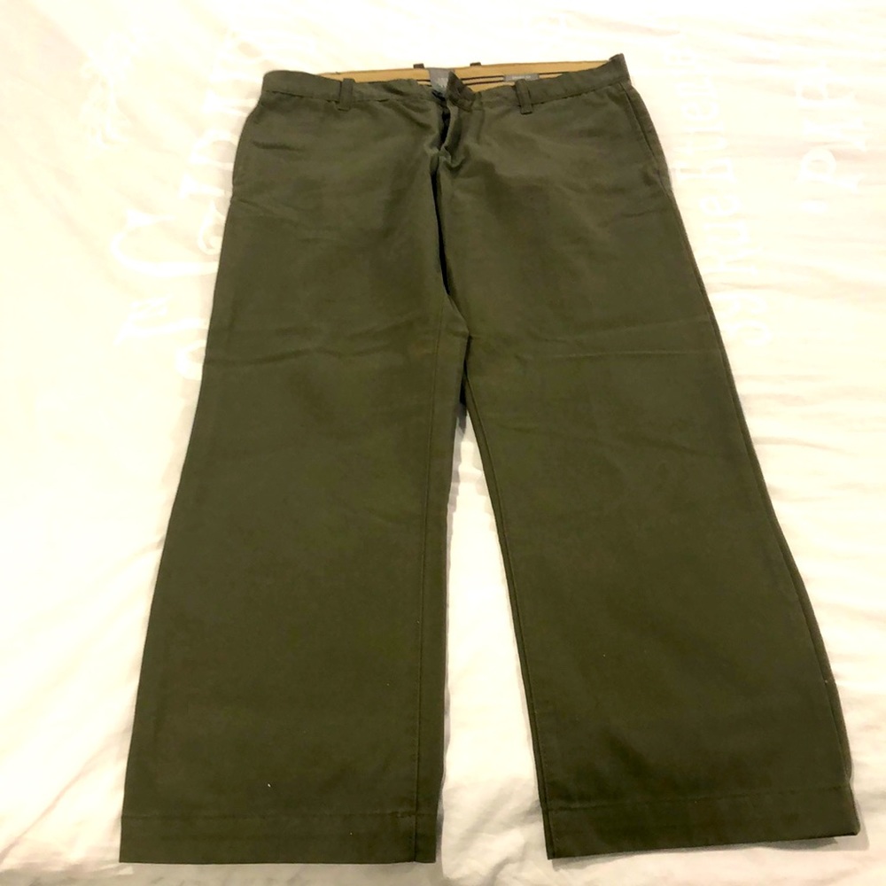 For sale is a slightly used pair of gap classic olive green pants.